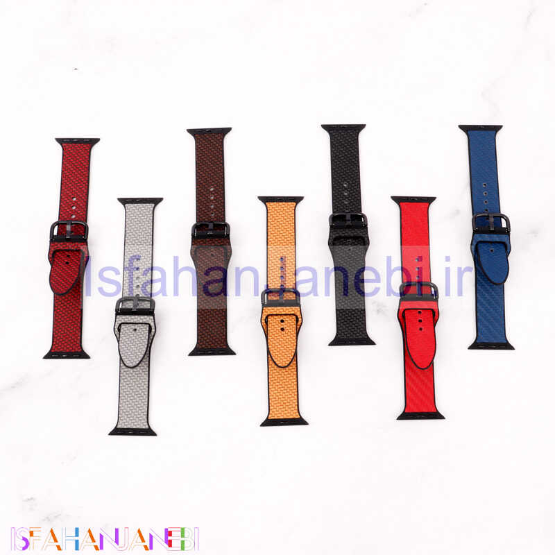 اصفهان جانبی-بند چرمی Watch Band اپل واچ 38/40mm طرح بافت حصیری