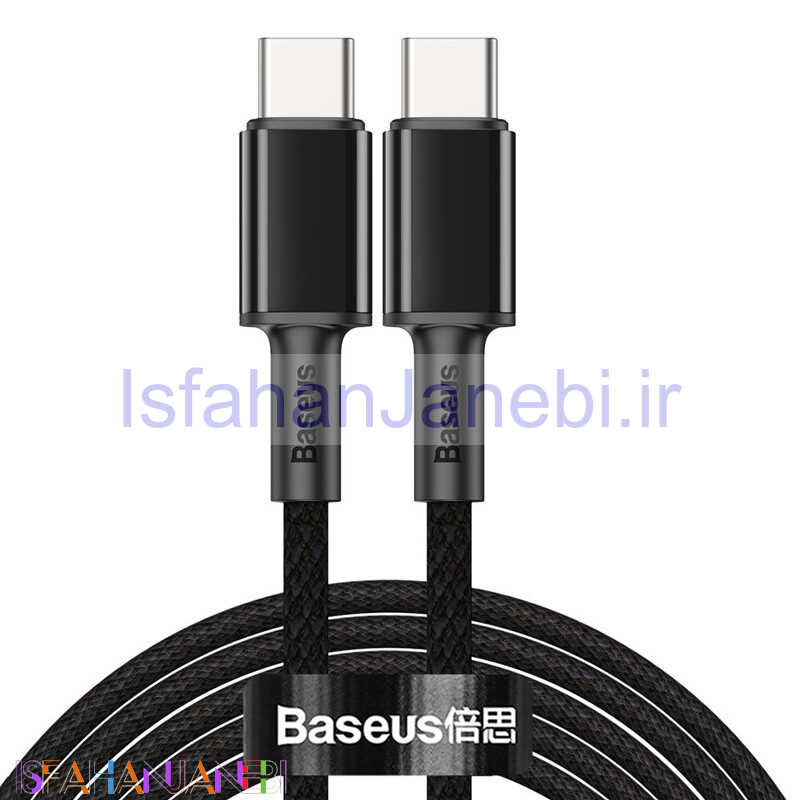 اصفهان جانبی-کابل تبدیل فست شارژ Baseus CATGD-A PD Type-C TO Type-C 2m