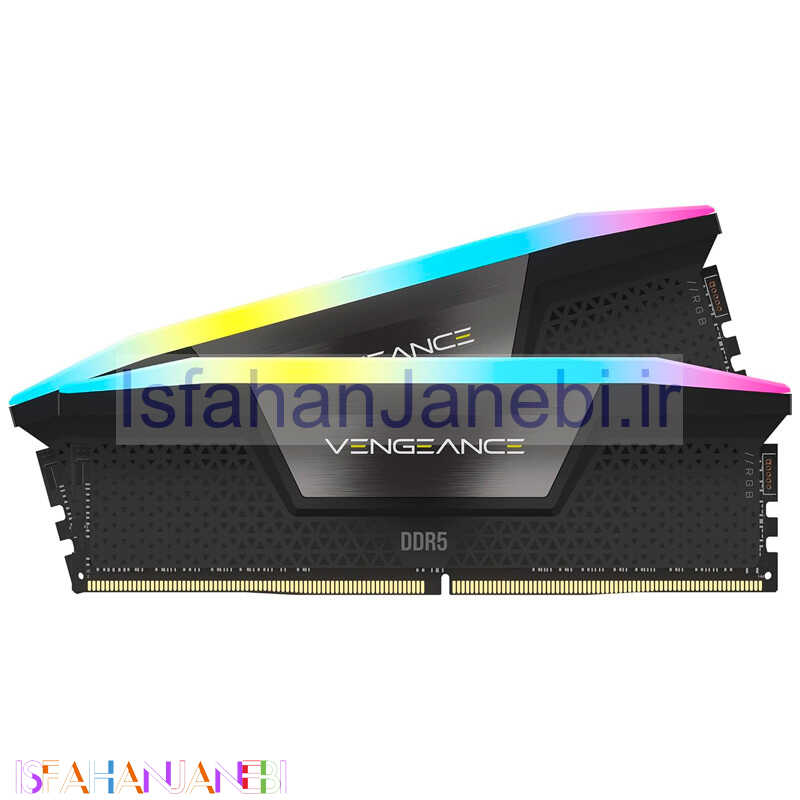اصفهان جانبی-رم کامپیوتر Corsair Vengeance RGB DDR5 32GB 6000MHz CL36 Dual