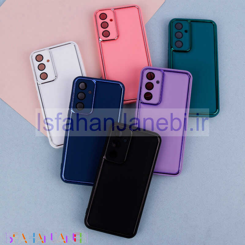 اصفهان جانبی-قاب دور براق رینگی محافظ لنزدار Samsung Galaxy A54