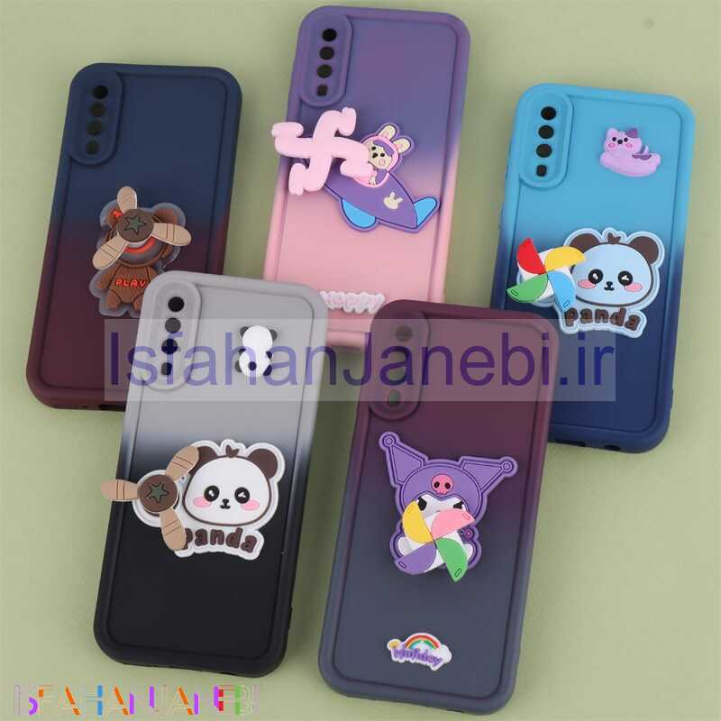 اصفهان جانبی-قاب سیلیکونی سامسونگ Galaxy A30s / A50 / A50s اسپینردار محافظ لنزدار دورنگ