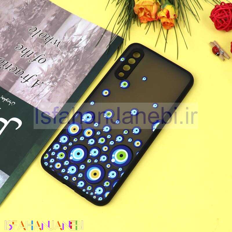 اصفهان جانبی-قاب PC مات محافظ لنزدار طرحدار چشم و نظر Samsung A30s / A50s