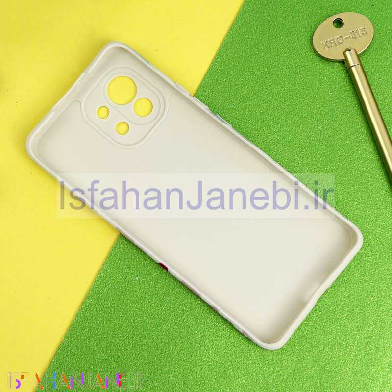 اصفهان جانبی-قاب سیلیکونی محافظ لنزدار طرح گل Xiaomi Mi 11