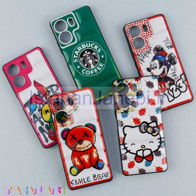 اصفهان جانبی-قاب طرحدار فانتزی پافر محافظ لنزدار Xiaomi Redmi 13C