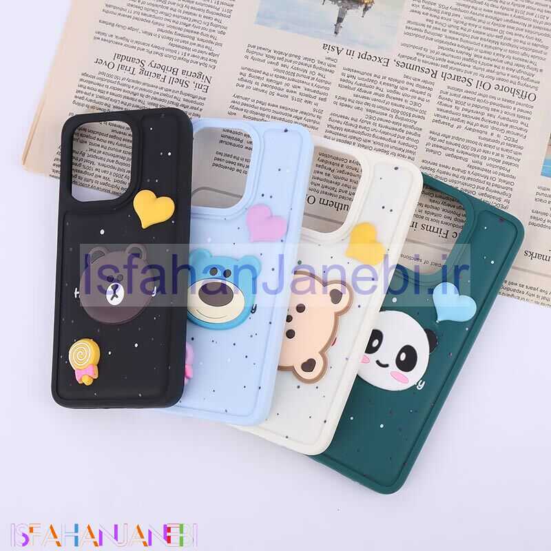 اصفهان جانبی-قاب ژله ای شیائومی Redmi 13 4G / Redmi 13 5G طرح آبنبات و قلب