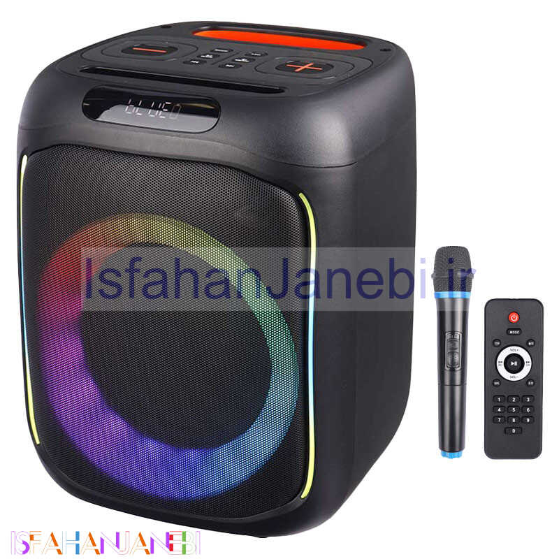 اصفهان جانبی-اسپیکر بلوتوثی رم و فلش خور Kolav-LJ601 + میکروفون و ریموت کنترل