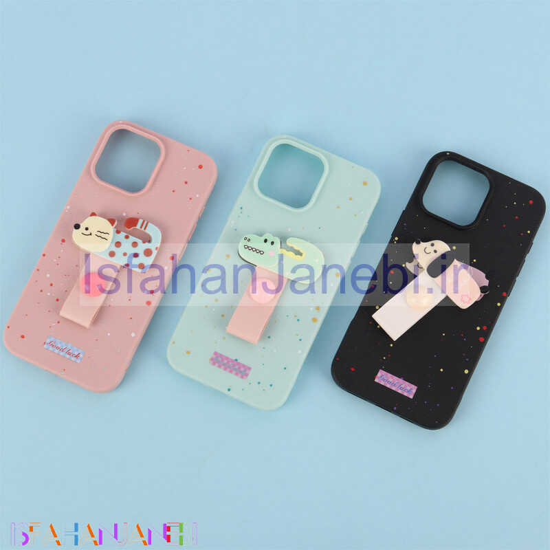 اصفهان جانبی-قاب ژله ای آیفون iPhone 16 Pro Max هولدردار فانتزی
