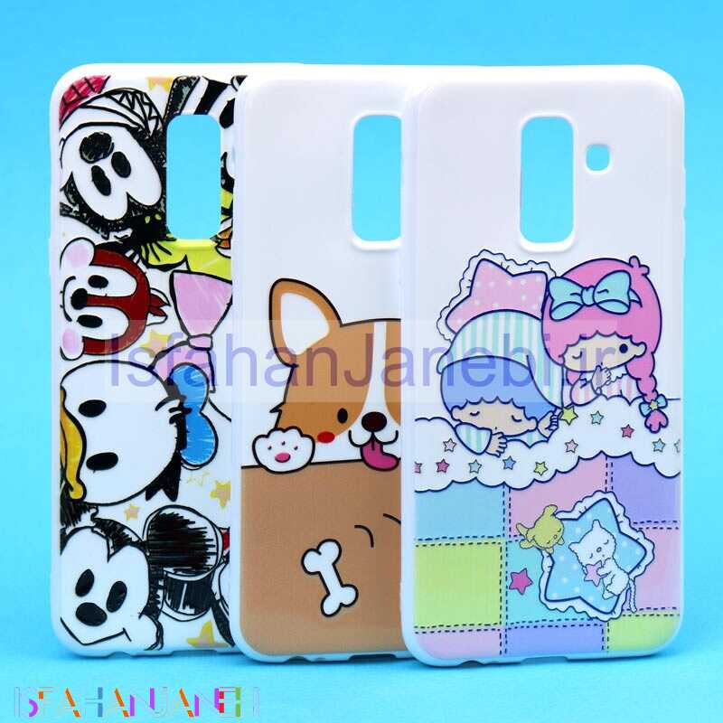 اصفهان جانبی-قاب فانتزی سفید طرح کارتونی سامسونگ A6 Plus