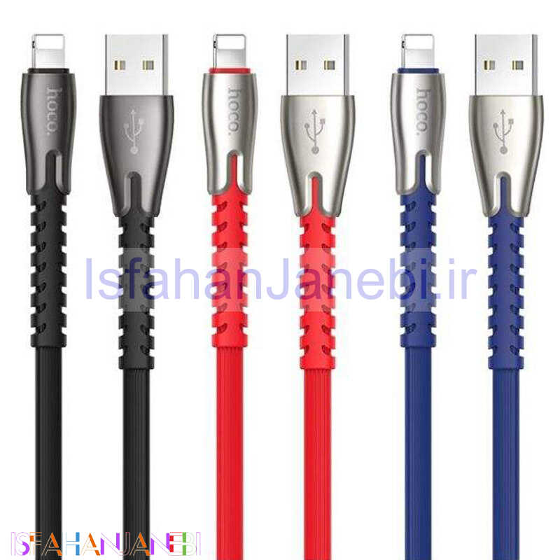 اصفهان جانبی-کابل آیفونی Hoco U58 2.4A 1.2m (گارانتی 6 ماهه)