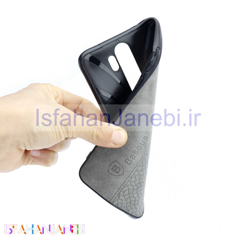 اصفهان جانبی-قاب چرمی BASEUS شیائومی Redmi Note 8 Pro