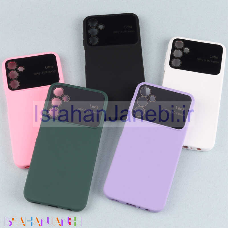 اصفهان جانبی-قاب سیلیکونی Lens Aperture محافظ لنزدار Samsung Galaxy A24 4G
