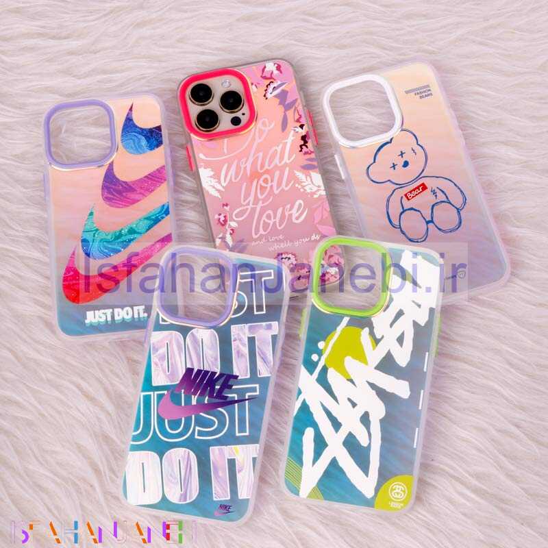 اصفهان جانبی-قاب ضد ضربه هولوگرامی دور لنز رنگی iPhone 14 Pro Max