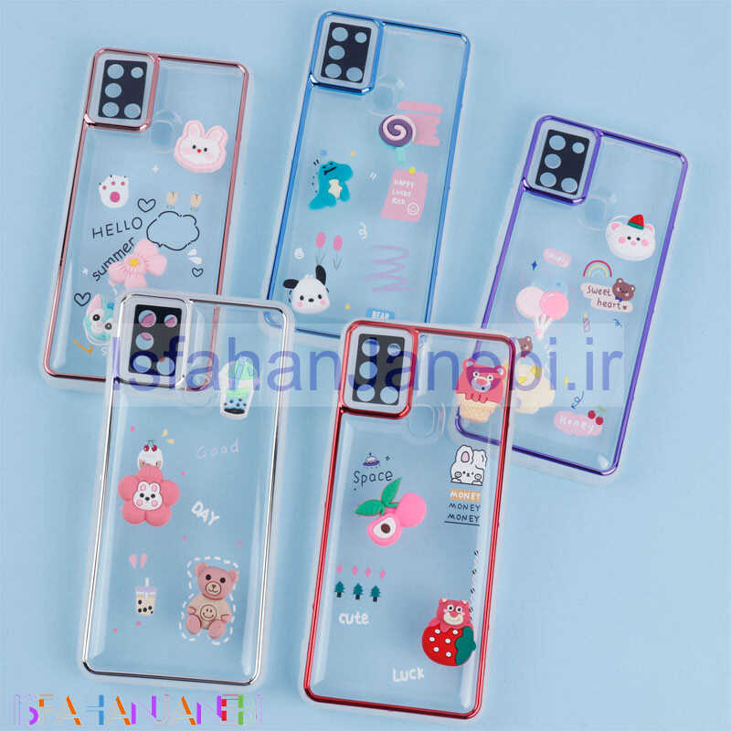 اصفهان جانبی-قاب شفاف عروسک برجسته محافظ لنزدار Samsung Galaxy A21s