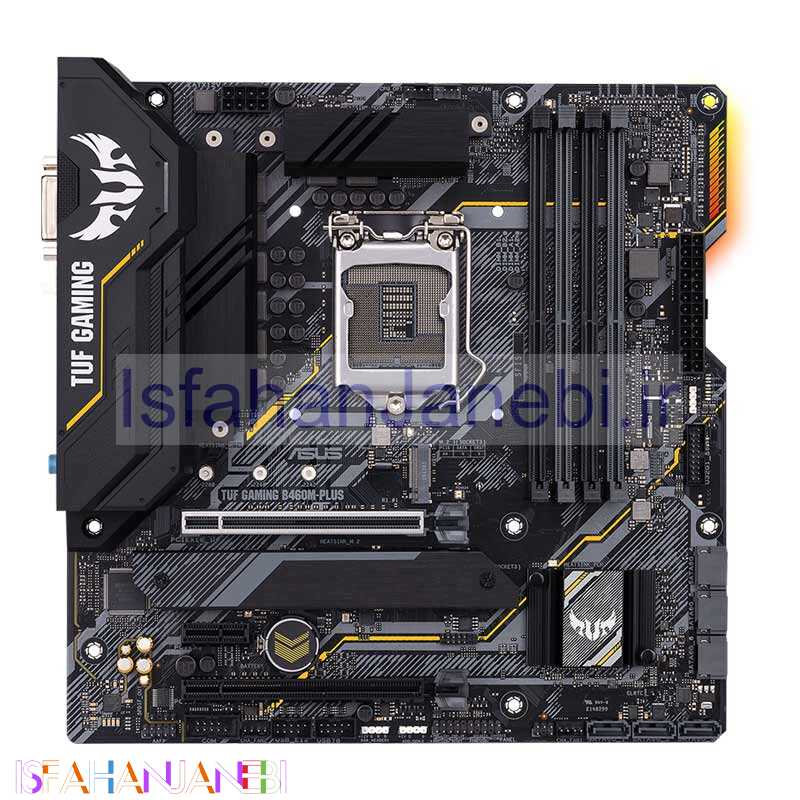 اصفهان جانبی-مادربرد ایسوس TUF B460M-PLUS GAMING DDR4