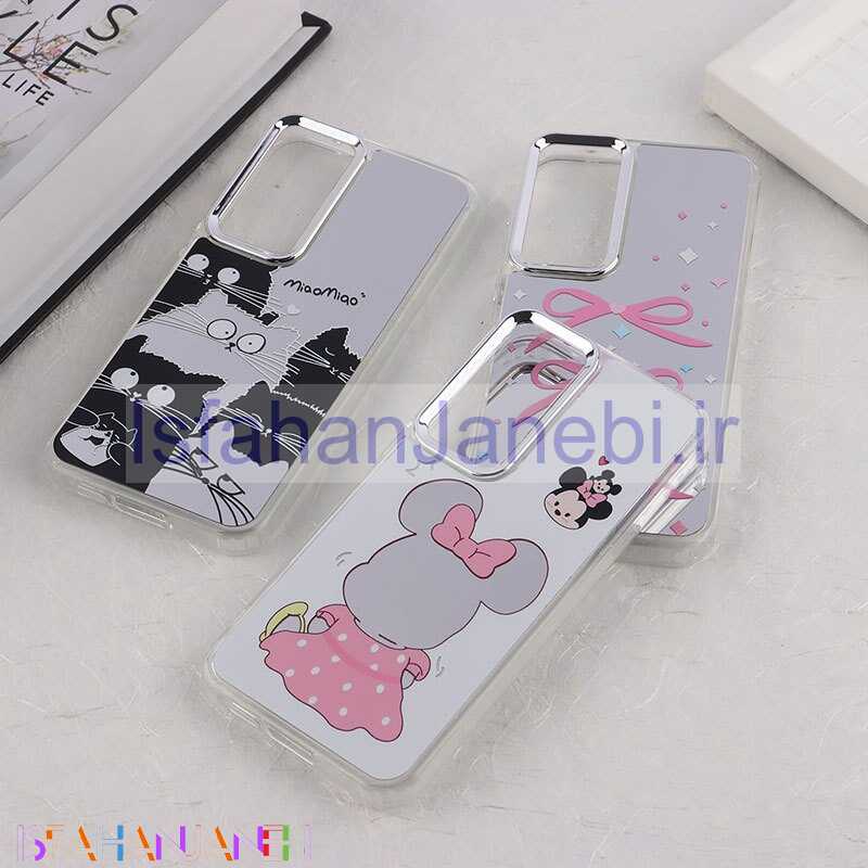 اصفهان جانبی-قاب آینه ای سامسونگ Galaxy S23 FE 5G طرح دار دور محافظ متال