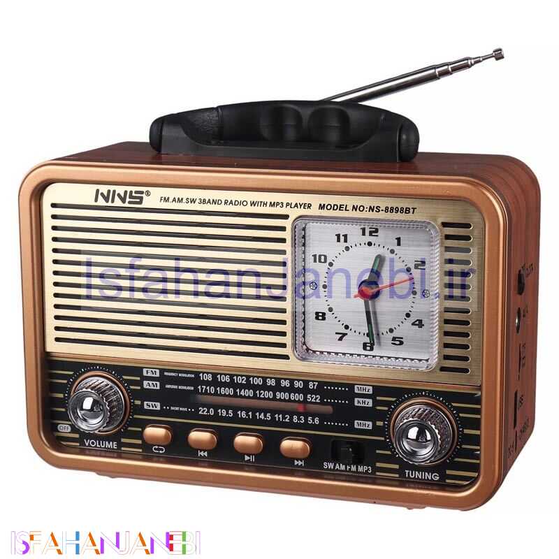 اصفهان جانبی-رادیو اسپیکر بلوتوثی رم و فلش خور NNS NS-8898BT