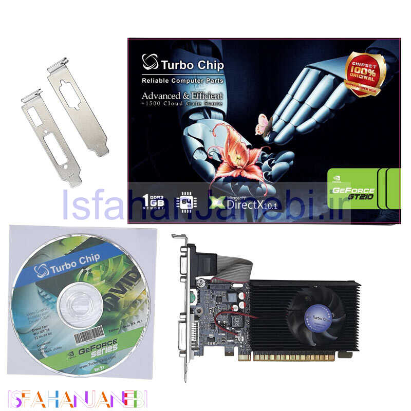 اصفهان جانبی-کارت گرافیک Turbo Chip GeForce GT210 1GB GDDR3 64Bit