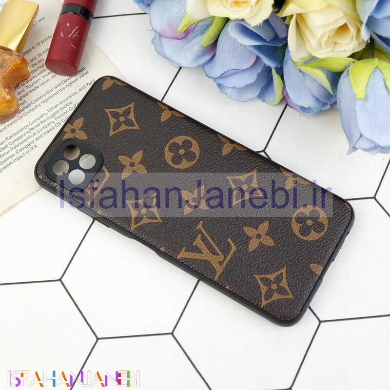 اصفهان جانبی-قاب محافظ لنزدار چرمی لاکچری Samsung Galaxy A22 5G