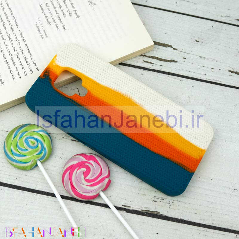 اصفهان جانبی-قاب سیلیکونی اورجینال رنگین کمانی طرح بافت Xiaomi Redmi Note 9s / Redmi Note 9 Pro