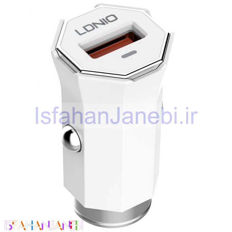 اصفهان جانبی-شارژر فندکی فست شارژ LDNIO C313Q PD 18W QC3 + کابل میکرو یو اس بی
