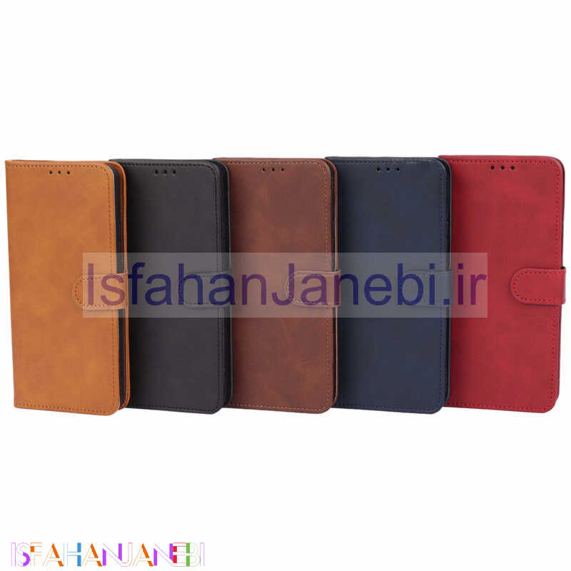 اصفهان جانبی-کیف چرمی مگنتی محافظ لنزدار Xiaomi Redmi Note 13 4G
