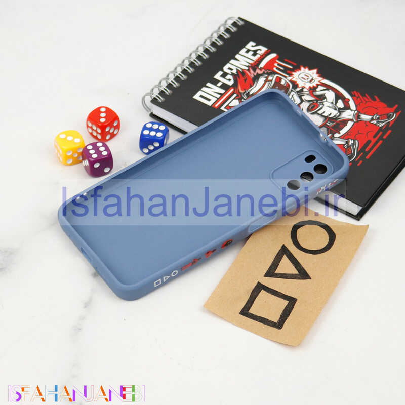 اصفهان جانبی-قاب سیلیکونی محافظ لنزدار طرح اسکویید گیم Xiaomi Poco M3 کد 1
