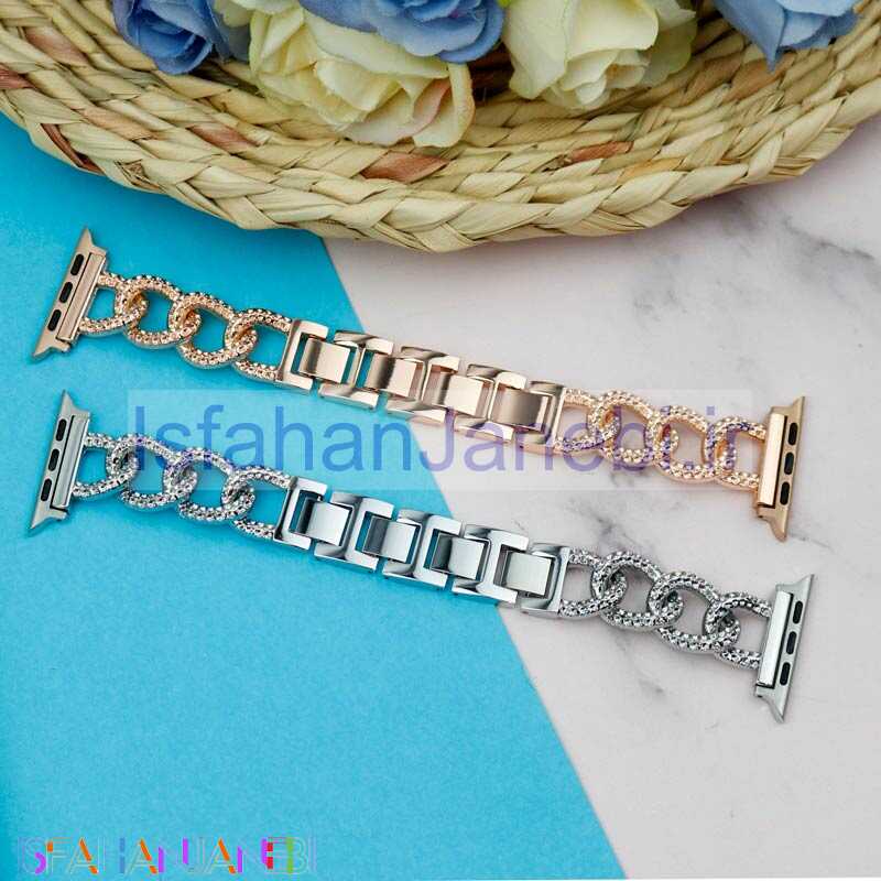اصفهان جانبی-بند کارتیر طرح زنجیر Slicto اپل واچ 42/44mm