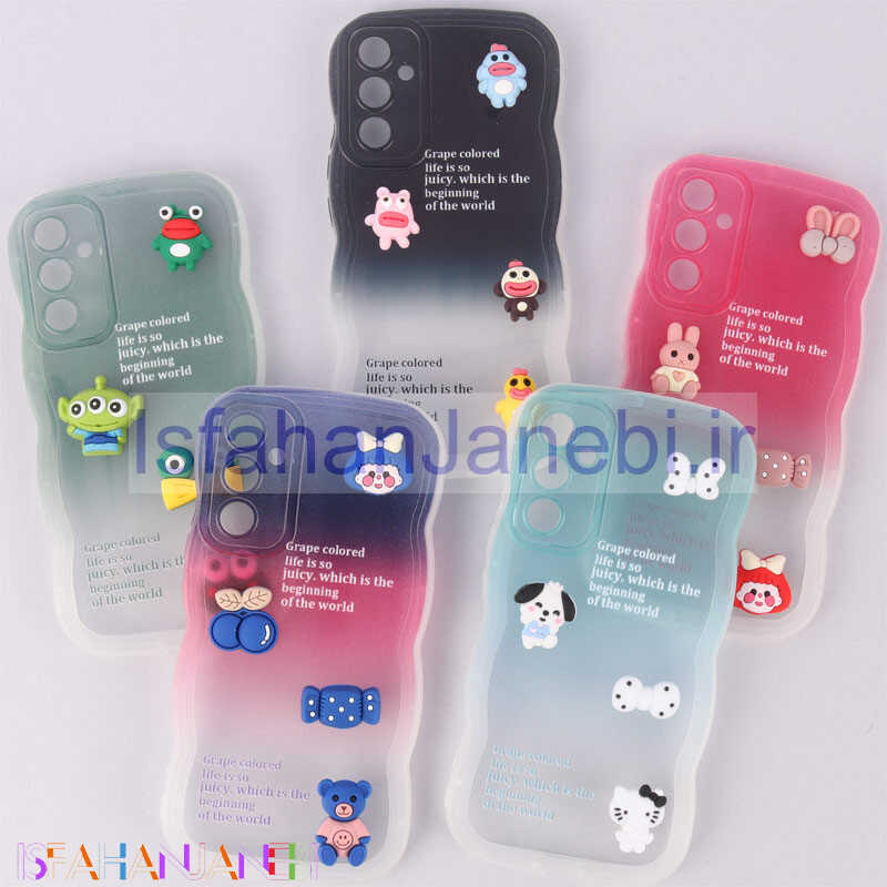 اصفهان جانبی-قاب عروسکی برجسته دو رنگ محافظ لنزدار Samsung Galaxy A34