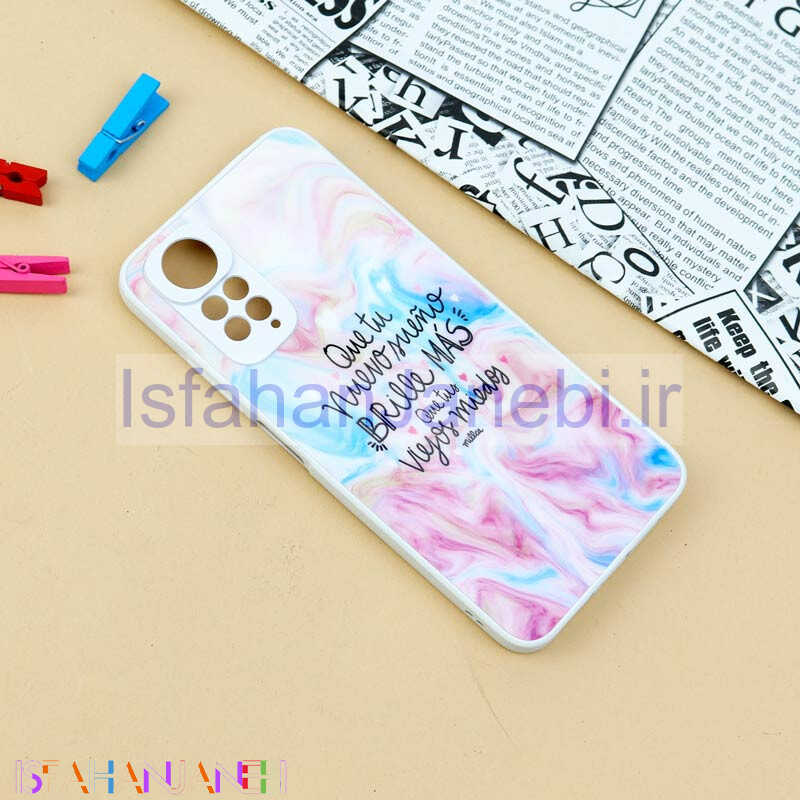 اصفهان جانبی-قاب محافظ لنزدار لیزری طرحدار براق Xiaomi Redmi Note 11 / 11s