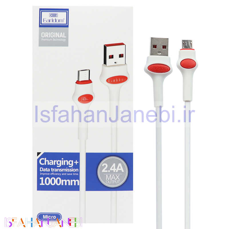اصفهان جانبی-کابل میکرو یو اس بی Earldom EC-082M 2.4A 1m