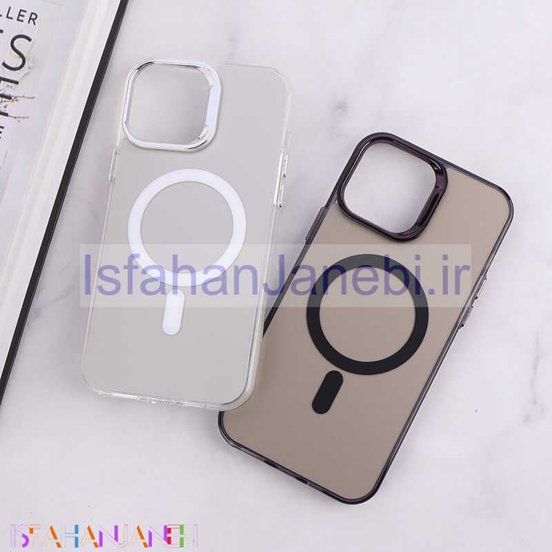 اصفهان جانبی-قاب مگ سیف Magnetic آیفون iPhone 13 Pro Max دور محافظ متالیک