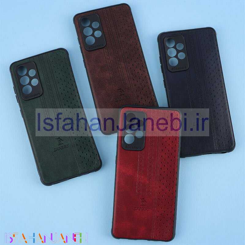 اصفهان جانبی-قاب چرمی Canary سامسونگ Galaxy A52 / A52s محافظ لنزدار