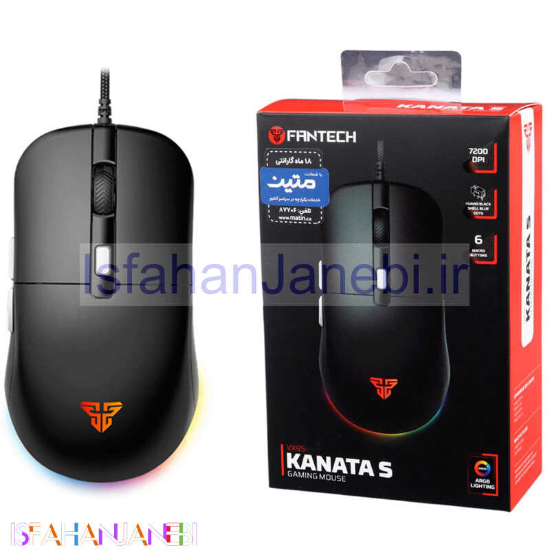 اصفهان جانبی-موس گیمینگ فنتک Kanata S VX9S