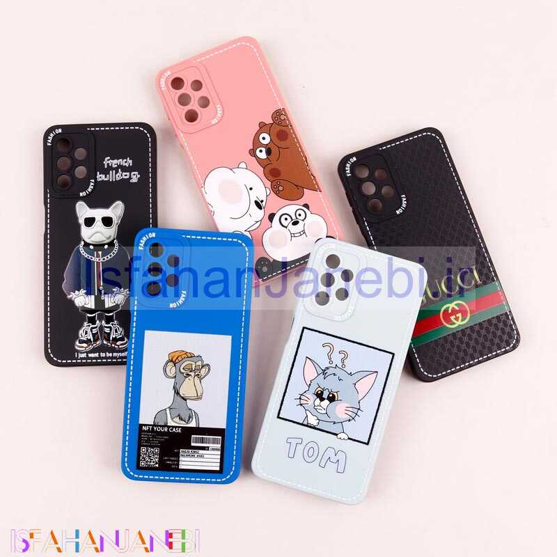 اصفهان جانبی-قاب محافظ لنزدار طرح دوخت Samsung Galaxy A32 5G