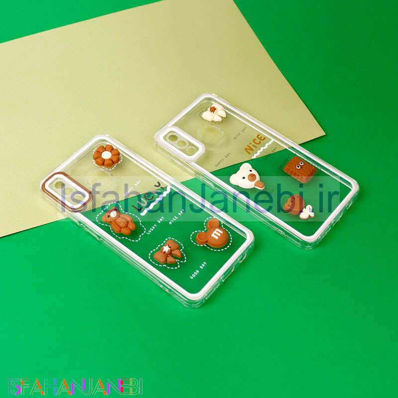 اصفهان جانبی-قاب عروسکی خرس بیسکویتی محافظ لنزدار Samsung Galaxy A20 / A30