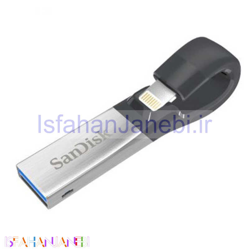 اصفهان جانبی-فلش 64 گیگ سن دیسک SanDisk iXpand OTG Lightning USB3.0
