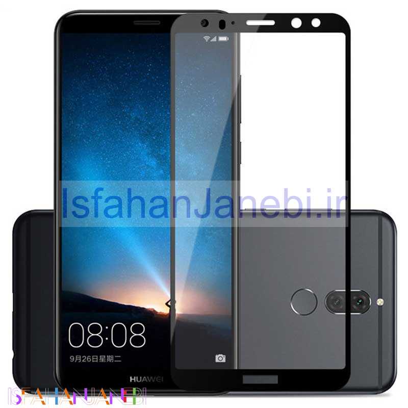 اصفهان جانبی-گلس شیشه ای فول صفحه Huawei Mate 10 Lite مشکی
