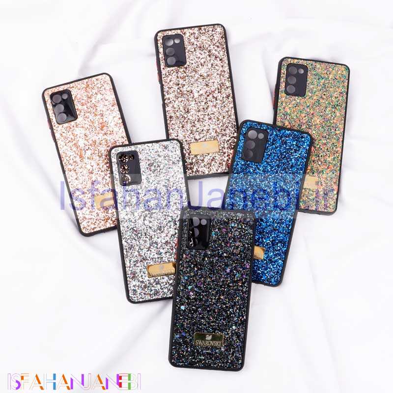 اصفهان جانبی-قاب شاینی Swarovski سامسونگ Galaxy A03s محافظ لنزدار
