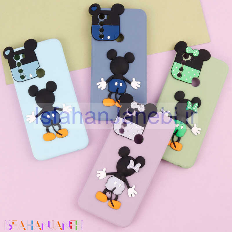 اصفهان جانبی-قاب عروسکی برجسته میکی موس و مینی موس محافظ لنزدار Xiaomi Redmi Note 8