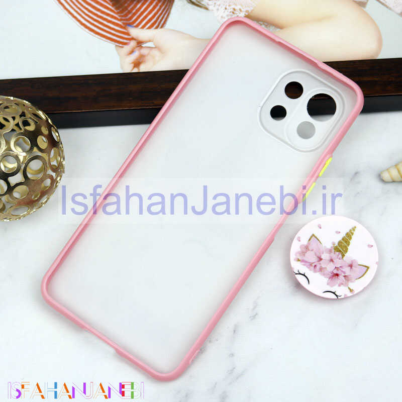 اصفهان جانبی-قاب PC محافظ لنز دار طرح یونیکورن + پاپ سوکت Xiaomi Mi 11 Lite