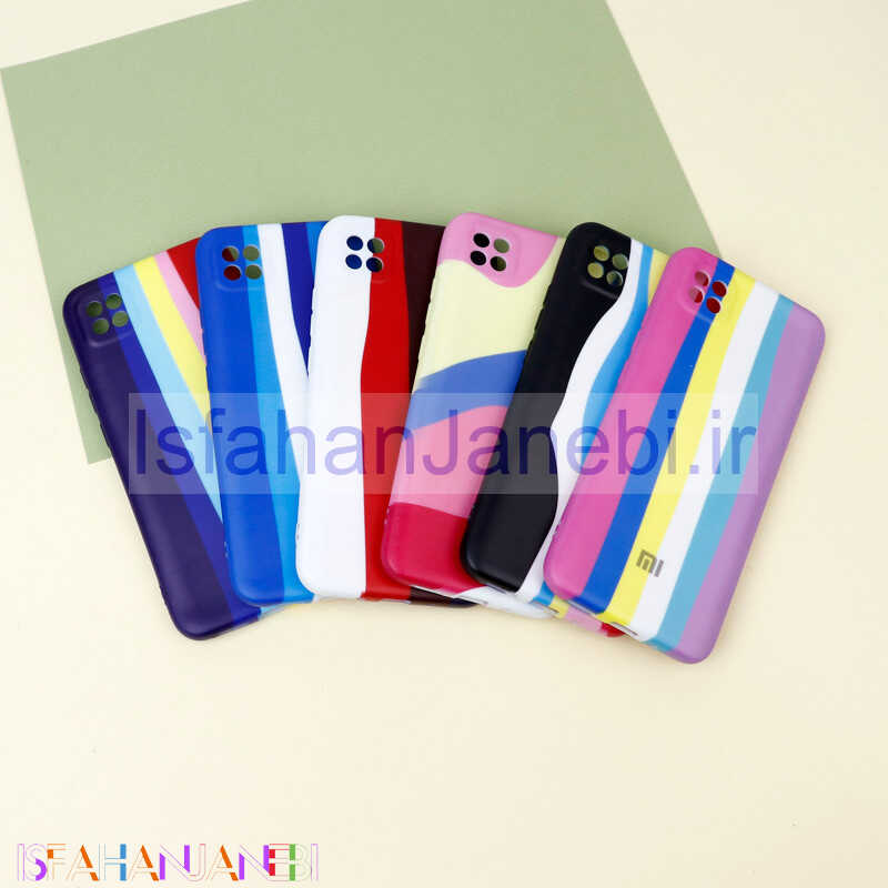 اصفهان جانبی-قاب محافظ لنزدار رنگین کمانی Highcopy شیائومی Xiaomi Poco C3 سری A