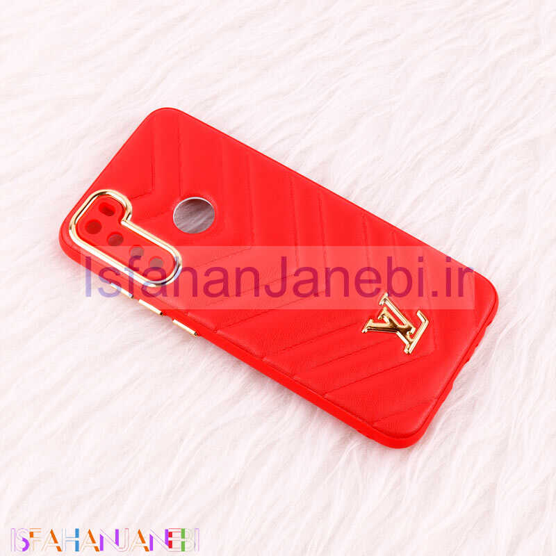 اصفهان جانبی-قاب پافر چرمی لوزی محافظ لنزدار Xiaomi Redmi Note 8