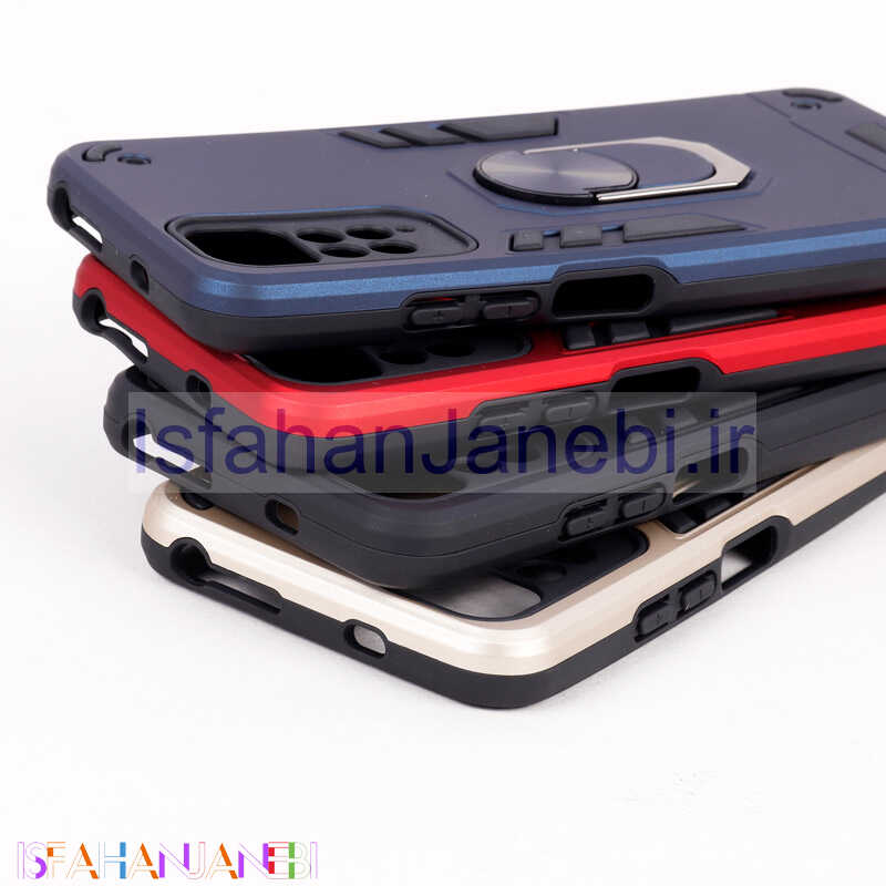 اصفهان جانبی-قاب ضد ضربه محافظ لنز دار هولدر دار بتمن Xiaomi Redmi Note 11 / 11s سری A