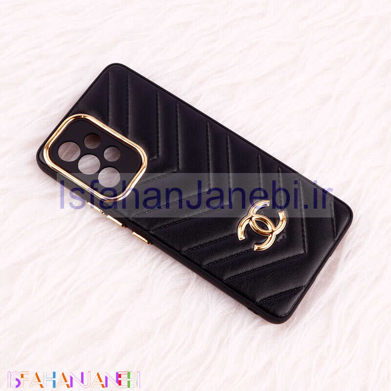 اصفهان جانبی-قاب پافر چرمی لوزی محافظ لنزدار Samsung Galaxy A53 5G