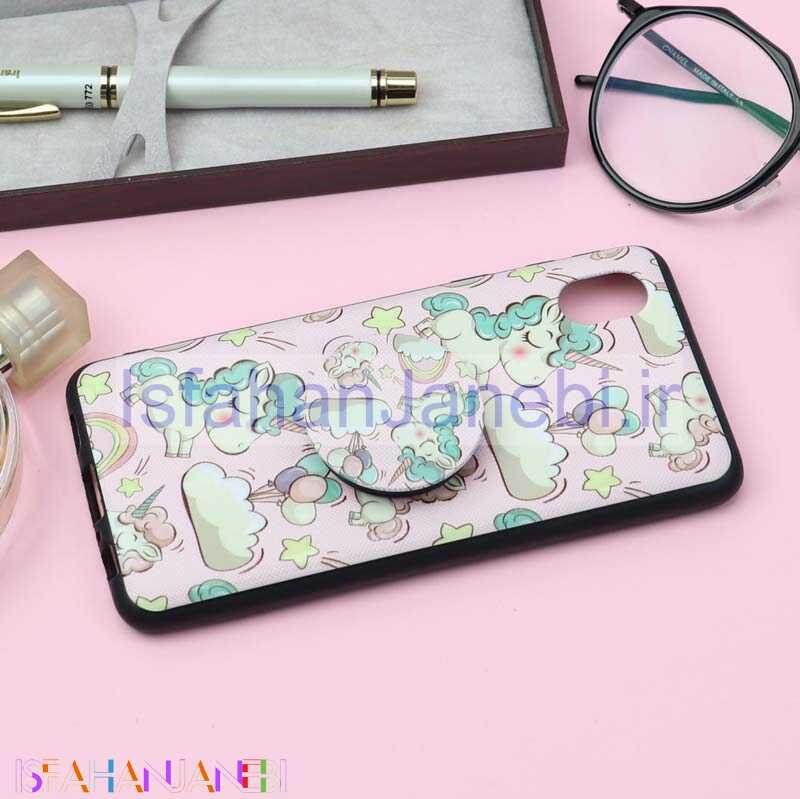 اصفهان جانبی-قاب فانتزی برجسته + پاپ سوکت کد8 سامسونگ A01 Core