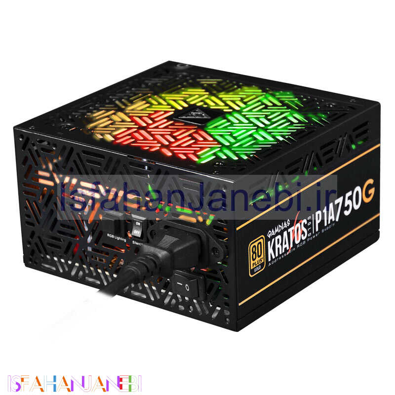 اصفهان جانبی-پاور گیم دیاس Gamdias KRATOS P1A-750G ARGB Gold 750W