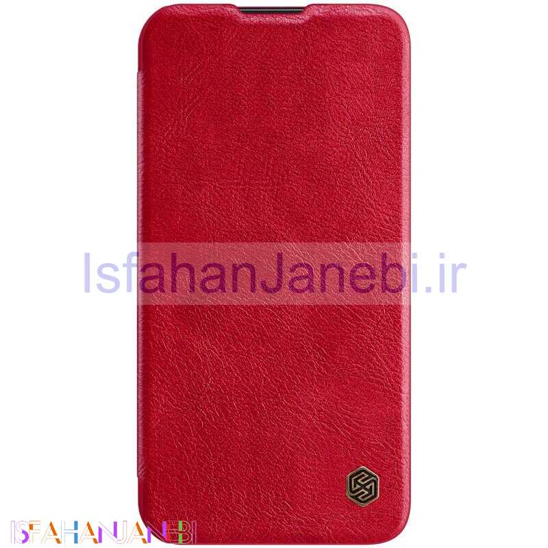اصفهان جانبی-کیف چرمی اورجینال محافظ لنزدار QIN Pro نیلکین Apple iPhone 13 Pro