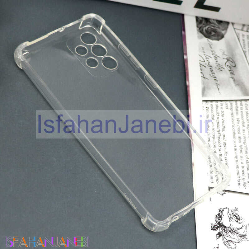 اصفهان جانبی-قاب محافظ لنزدار ژله ای ضربه گیر بی رنگ Samsung Galaxy A32 4G