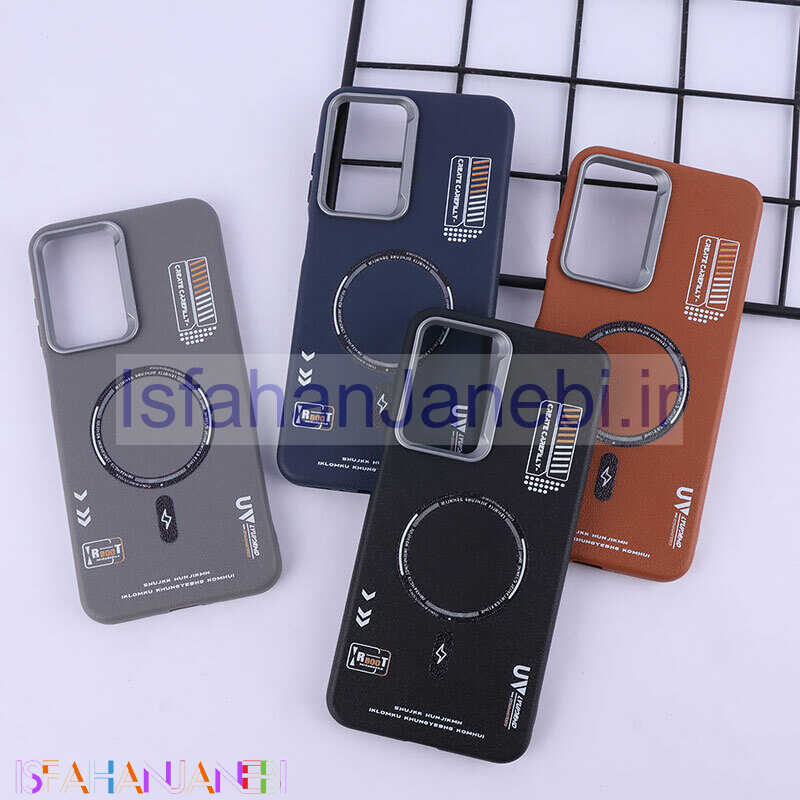 اصفهان جانبی-قاب چرمی ژله ای Leather سامسونگ Galaxy A26 طرح مگ سیف