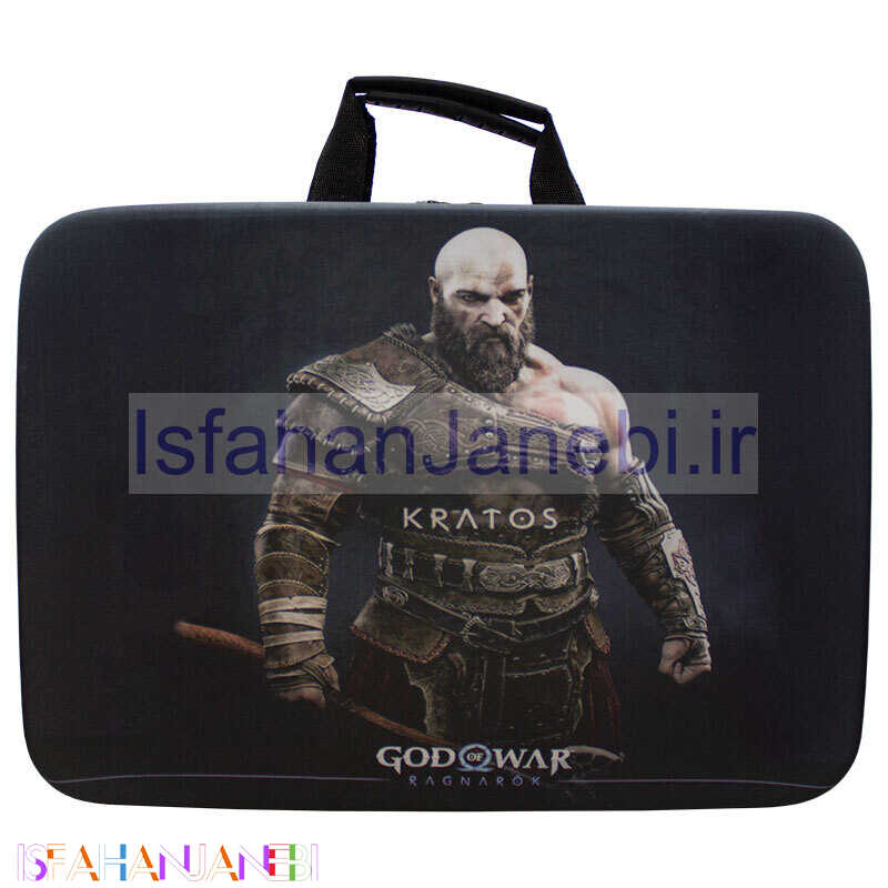 اصفهان جانبی-کیف کنسول بازی PS5 Slim طرح God of War Ragnarok کد 10